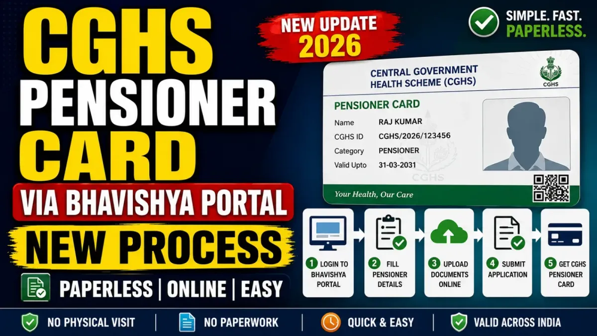 CGHS Pensioner Card via Bhavishya Portal: New Process