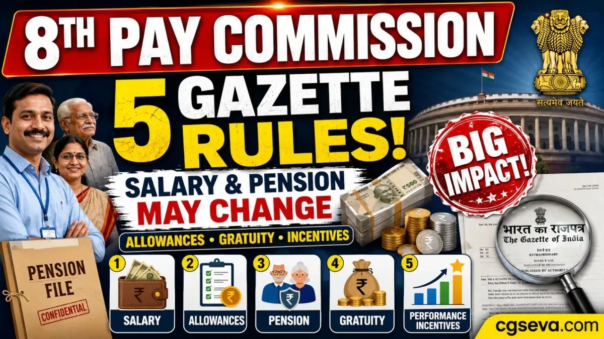 8th Pay Commission: 5 Gazette Rules That Could Change Your Salary and Pension