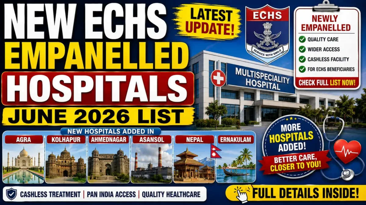 6 New ECHS Empanelled Hospitals: June 2026 List