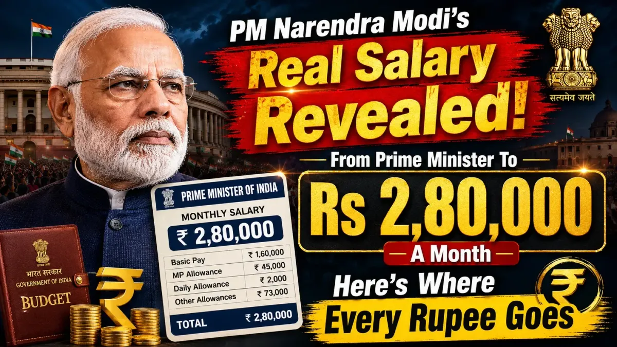 Narendra Modi Salary 2026: How Much India's Prime Minister Earns — and Why It's Less Than a CM