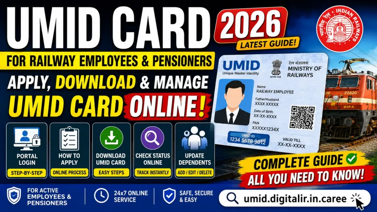 Railway UMID Card 2026: Apply, Login, Download & Status