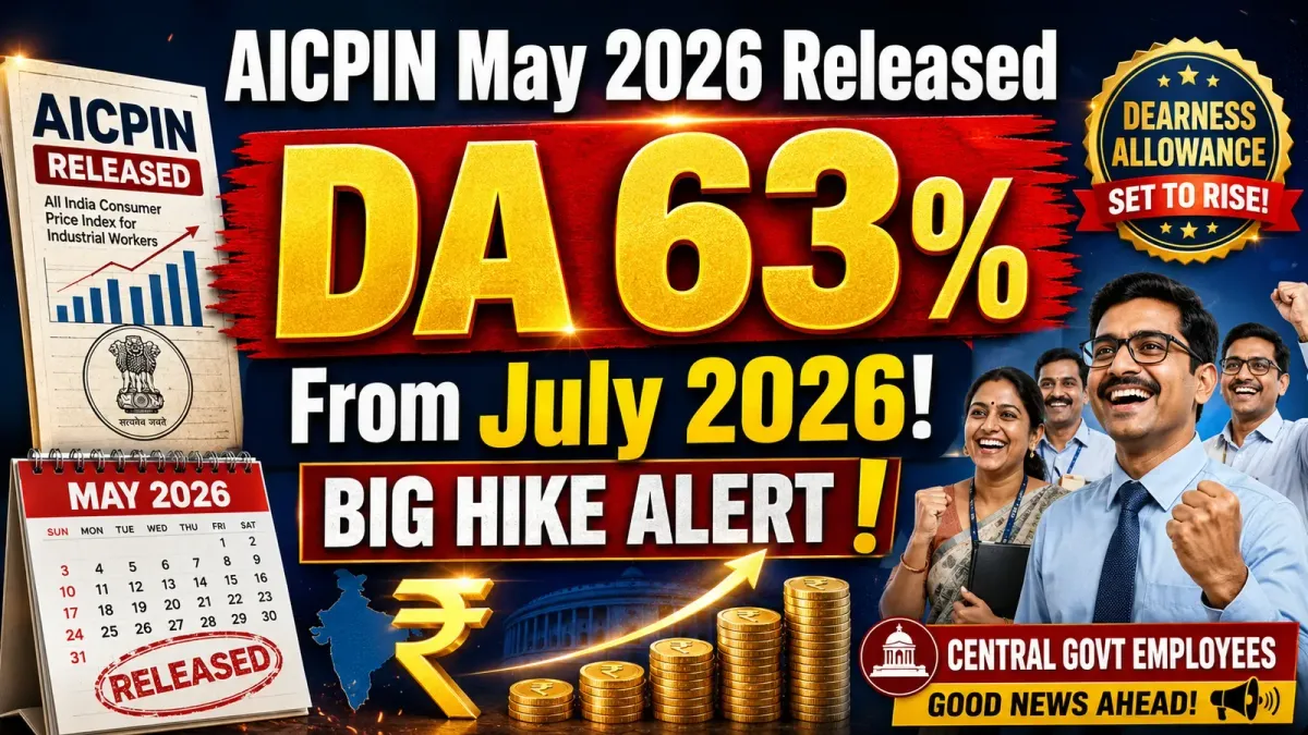 Confirmed: DA/DR from July 2026 at 63% — AICPIN May 2026 Locks the 3% Hike